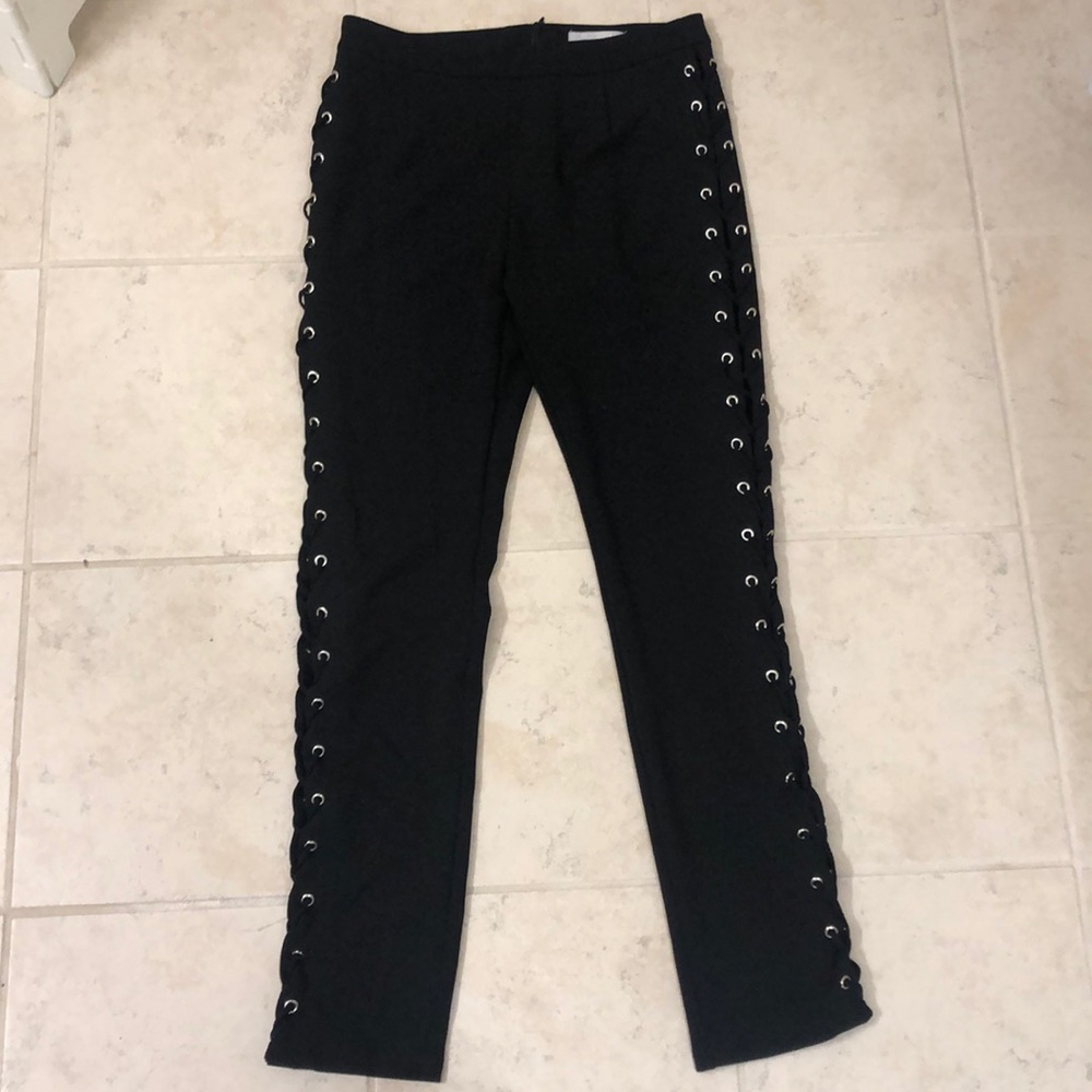 Black Laced Sides Pants *Worn Once*